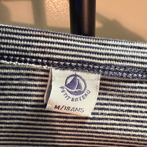 French designer petit bateau Med. stripe fitted tee - Picture 1 of 7